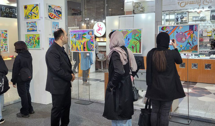 دومین نمایشگاه دنیای لنگه به لنگه نقاشی اهواز